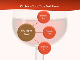A Glass Of Wine On A Red And White Background PowerPoint Template