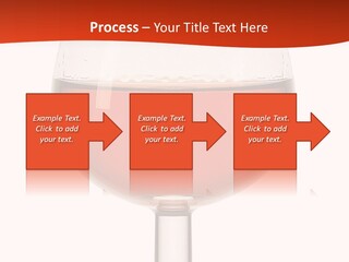 A Glass Of Wine On A Red And White Background PowerPoint Template