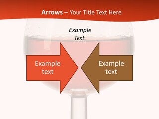 A Glass Of Wine On A Red And White Background PowerPoint Template