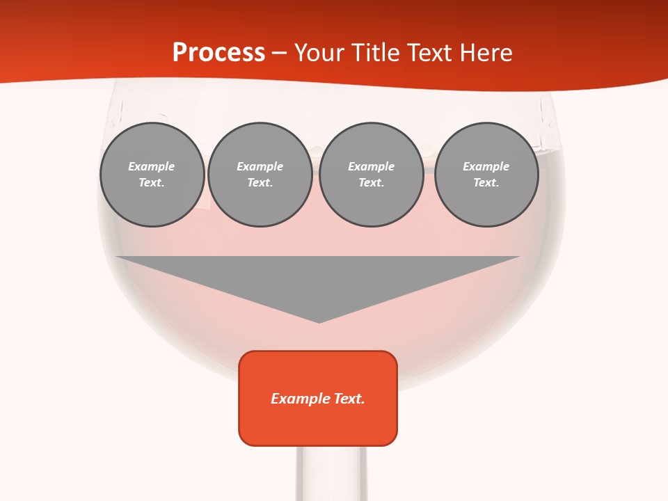 A Glass Of Wine On A Red And White Background PowerPoint Template