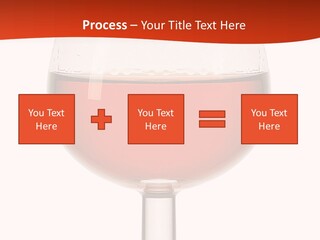 A Glass Of Wine On A Red And White Background PowerPoint Template