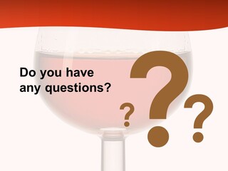 A Glass Of Wine On A Red And White Background PowerPoint Template