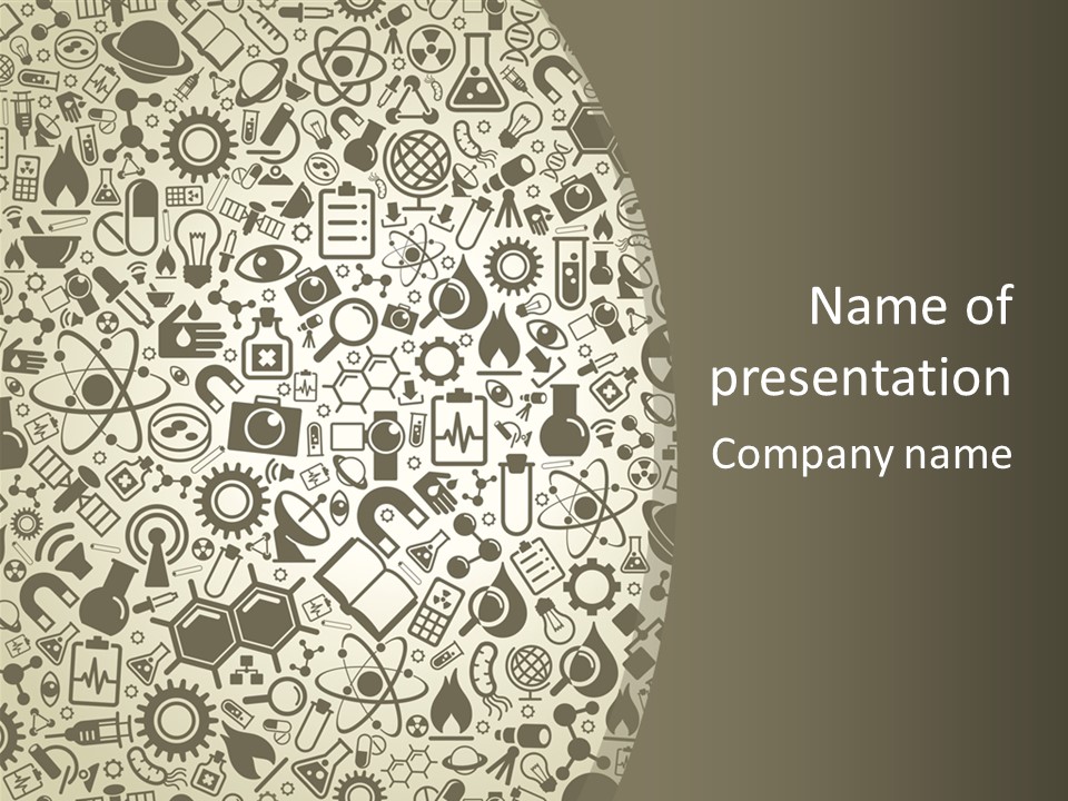 A Powerpoint Presentation With A Lot Of Icons On It PowerPoint Template