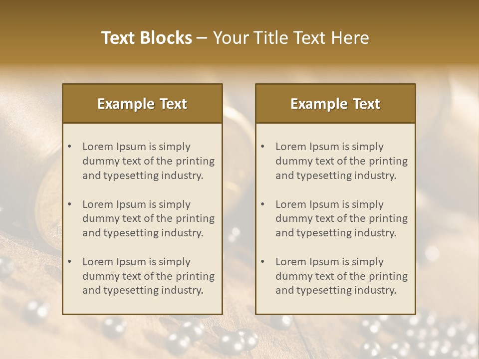 A Bunch Of Bullet Shells On A Wooden Table PowerPoint Template