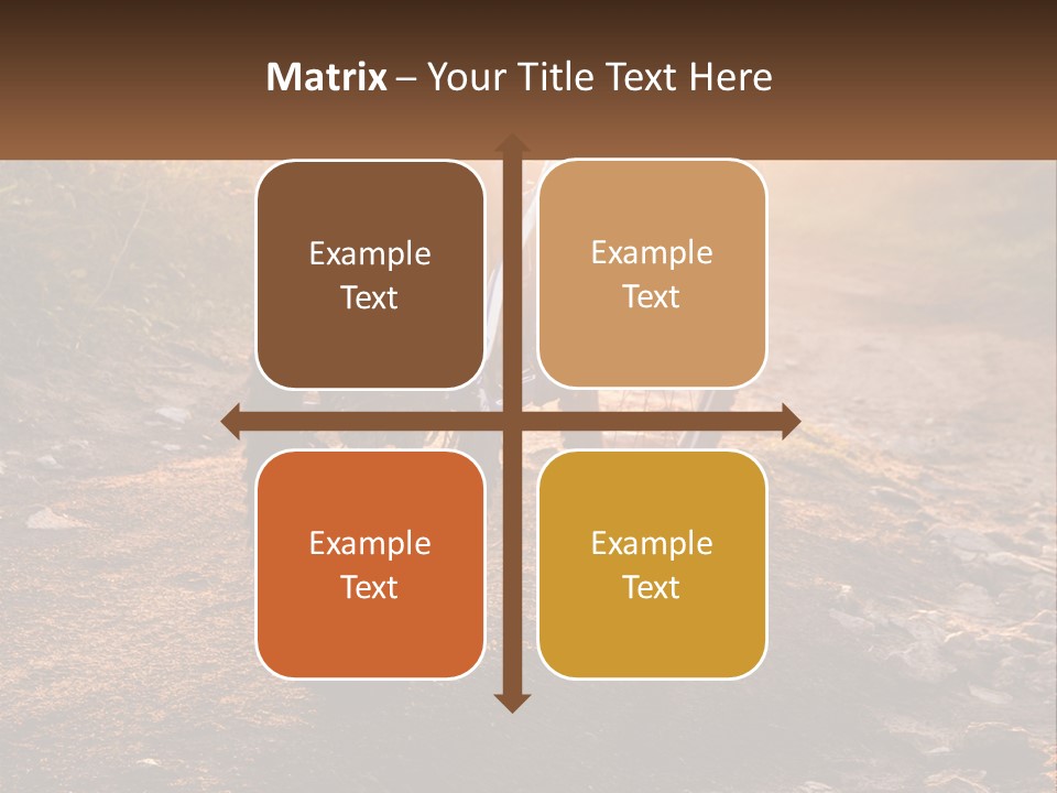 A Bike Is Parked On A Dirt Path PowerPoint Template