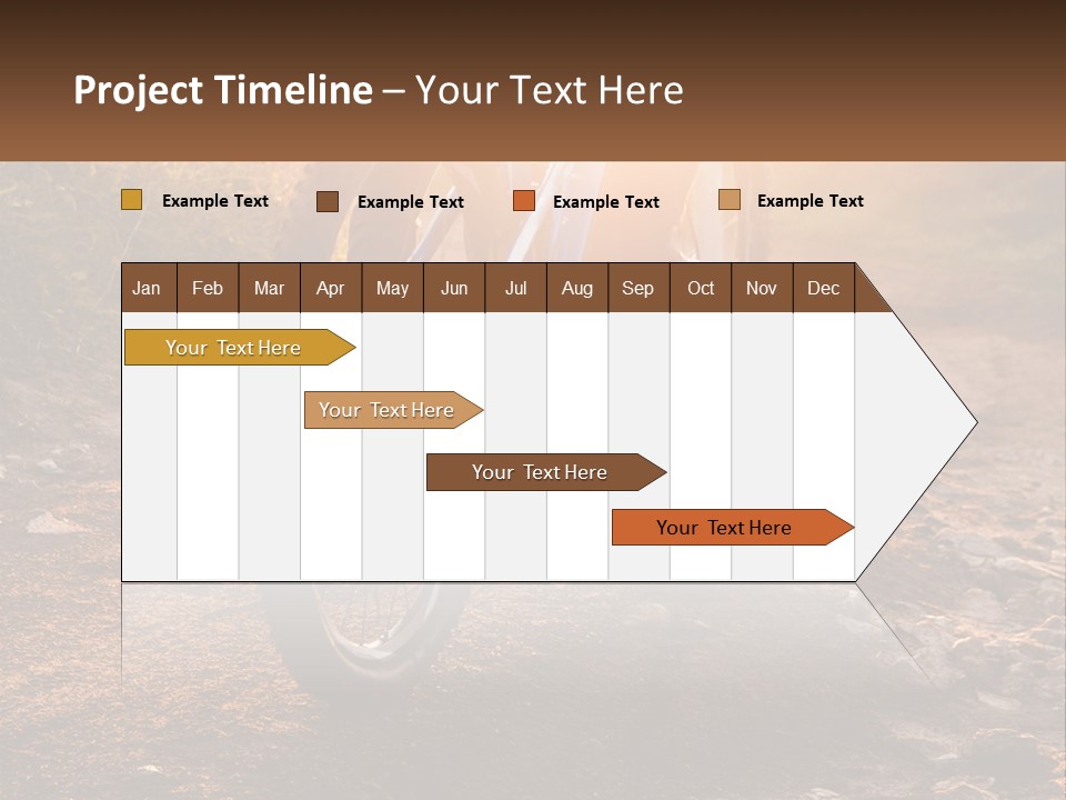A Bike Is Parked On A Dirt Path PowerPoint Template