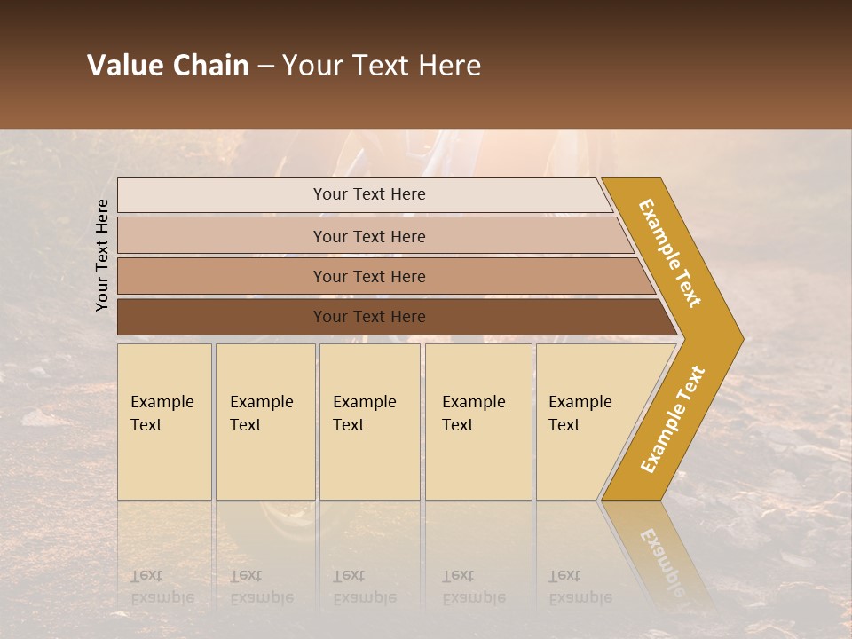 A Bike Is Parked On A Dirt Path PowerPoint Template
