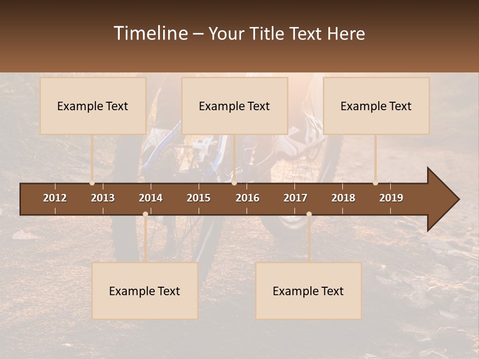 A Bike Is Parked On A Dirt Path PowerPoint Template