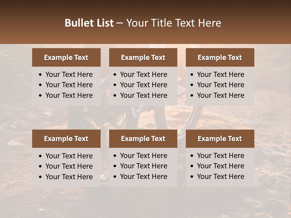 A Bike Is Parked On A Dirt Path PowerPoint Template
