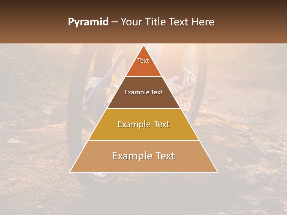 A Bike Is Parked On A Dirt Path PowerPoint Template