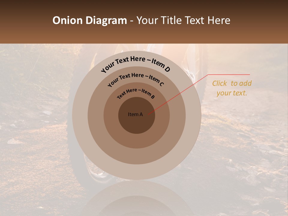 A Bike Is Parked On A Dirt Path PowerPoint Template