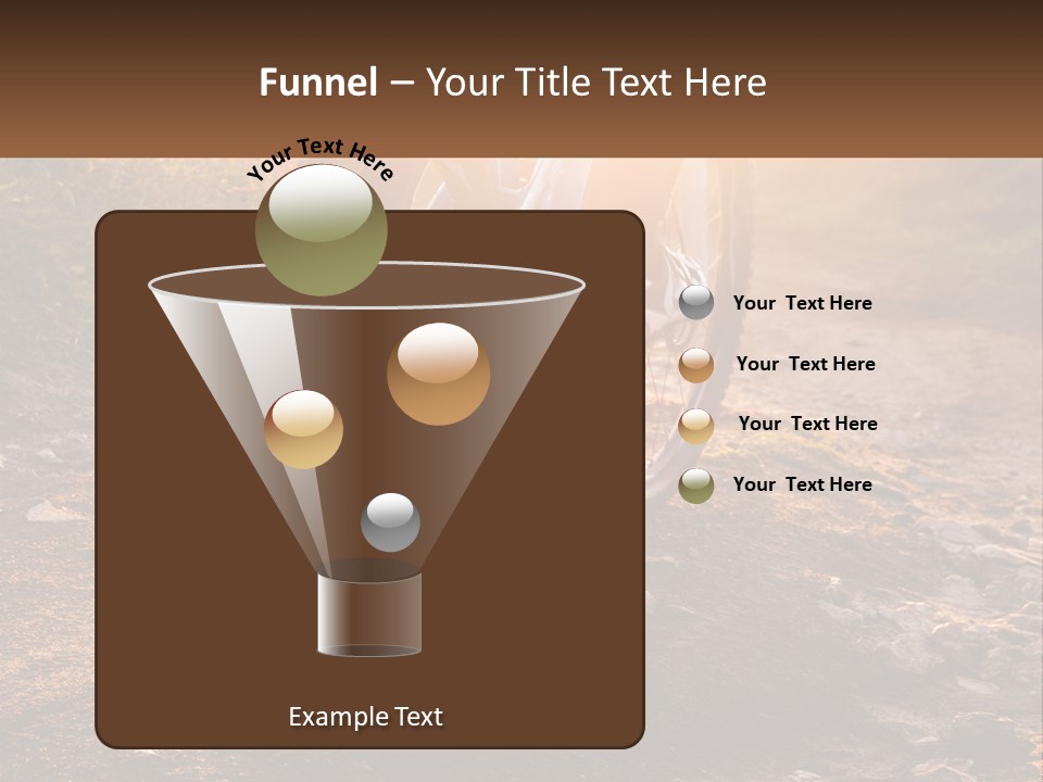 A Bike Is Parked On A Dirt Path PowerPoint Template