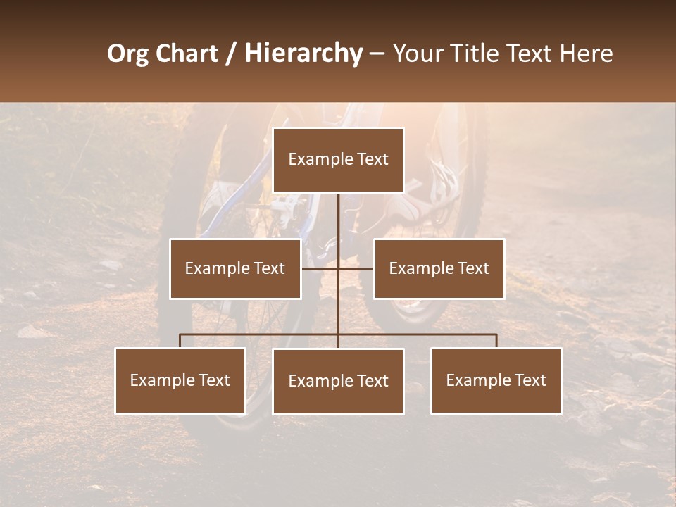 A Bike Is Parked On A Dirt Path PowerPoint Template