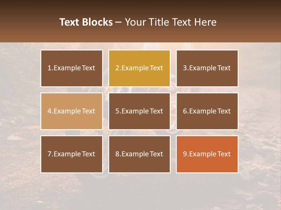 A Bike Is Parked On A Dirt Path PowerPoint Template