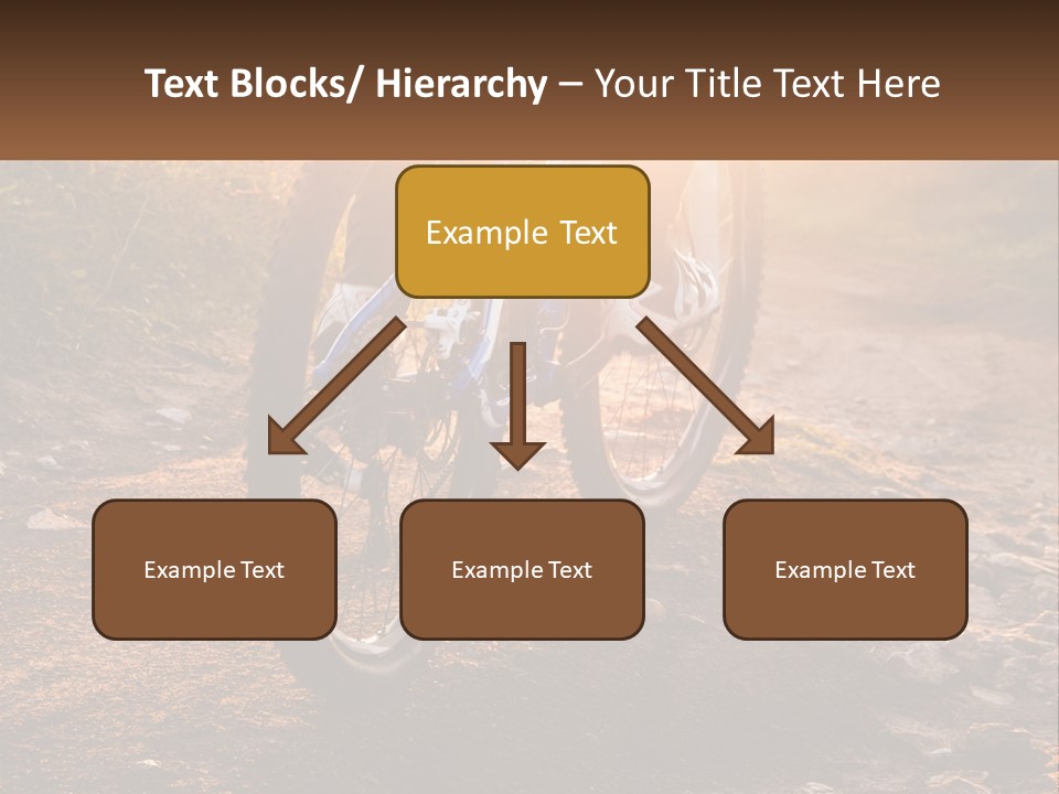 A Bike Is Parked On A Dirt Path PowerPoint Template