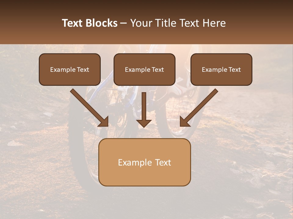A Bike Is Parked On A Dirt Path PowerPoint Template