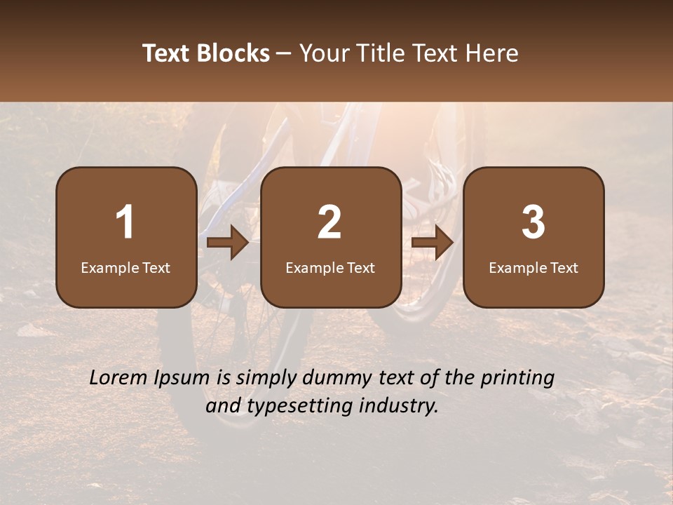 A Bike Is Parked On A Dirt Path PowerPoint Template