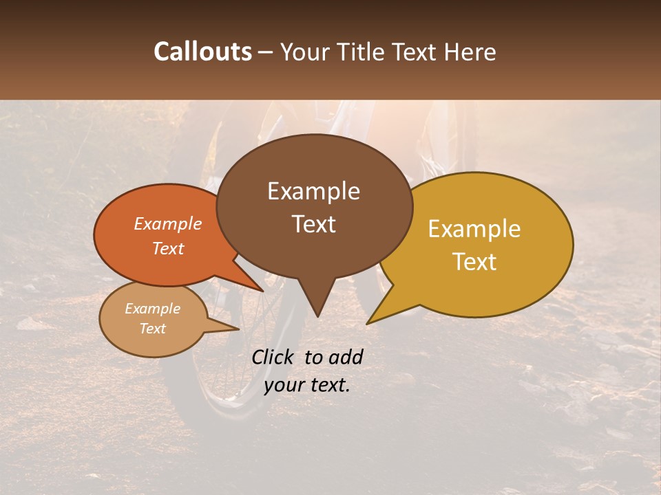 A Bike Is Parked On A Dirt Path PowerPoint Template