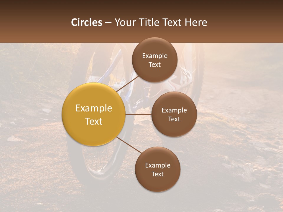 A Bike Is Parked On A Dirt Path PowerPoint Template