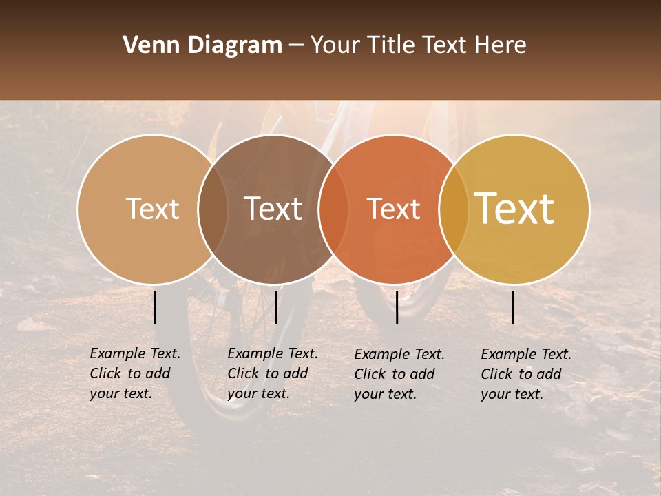 A Bike Is Parked On A Dirt Path PowerPoint Template