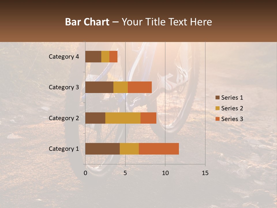 A Bike Is Parked On A Dirt Path PowerPoint Template
