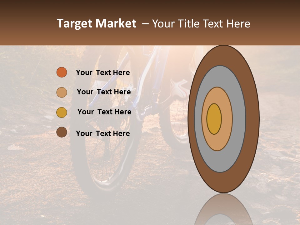 A Bike Is Parked On A Dirt Path PowerPoint Template