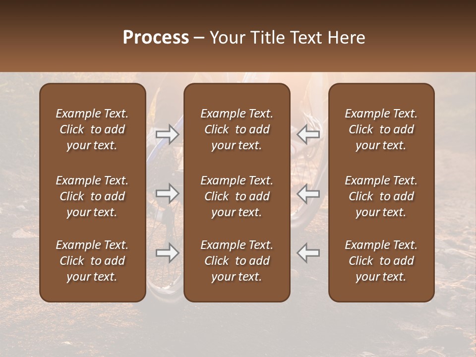 A Bike Is Parked On A Dirt Path PowerPoint Template