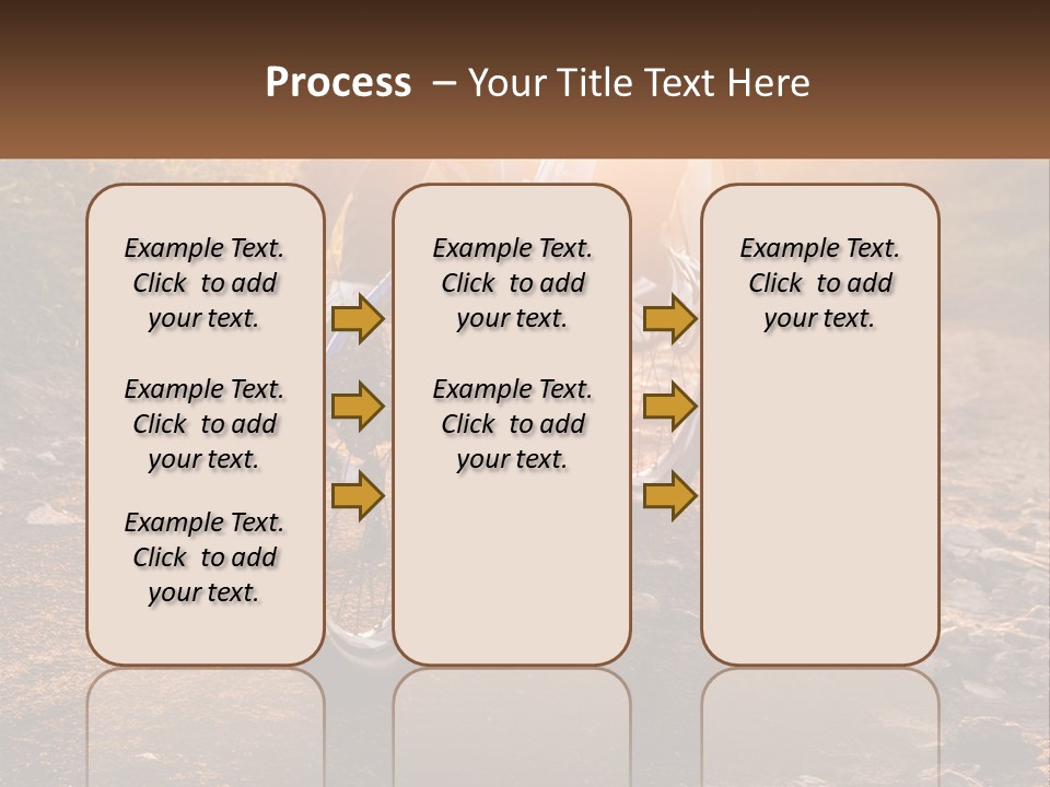A Bike Is Parked On A Dirt Path PowerPoint Template