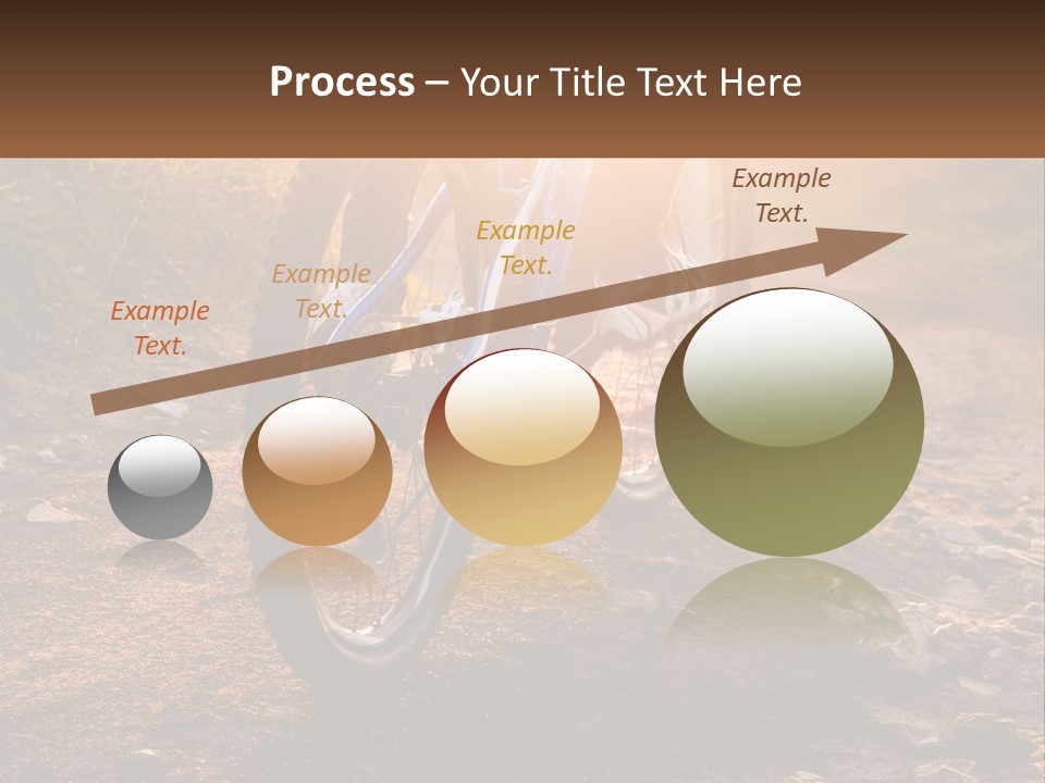 A Bike Is Parked On A Dirt Path PowerPoint Template