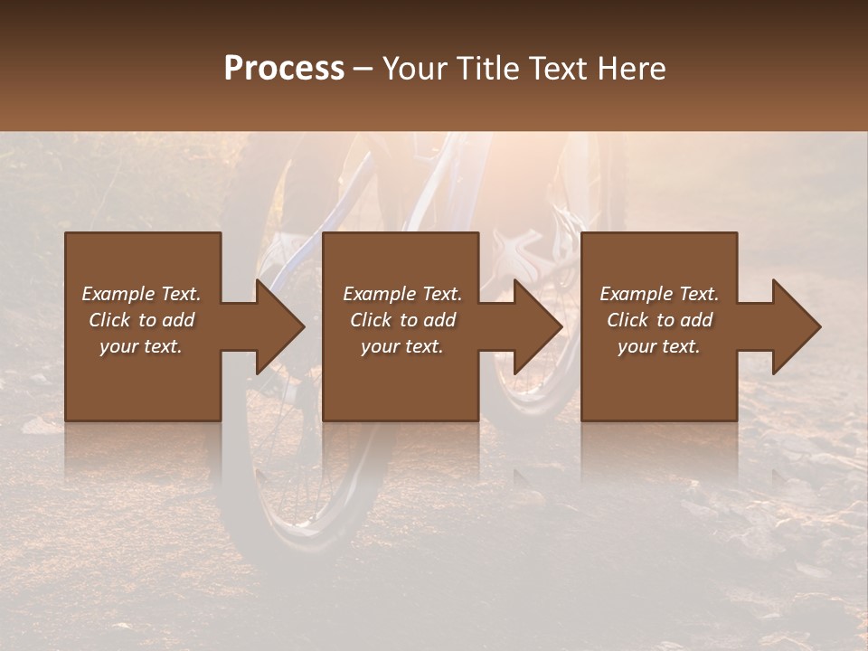 A Bike Is Parked On A Dirt Path PowerPoint Template