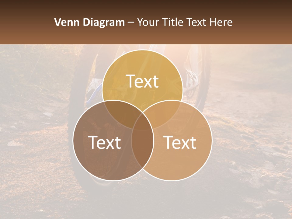 A Bike Is Parked On A Dirt Path PowerPoint Template