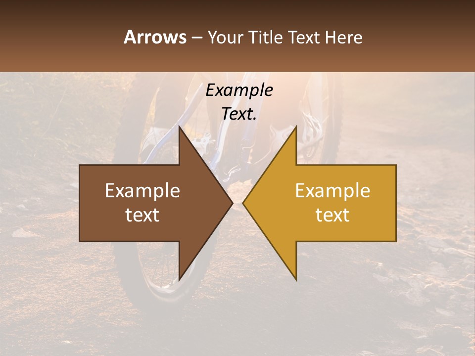 A Bike Is Parked On A Dirt Path PowerPoint Template
