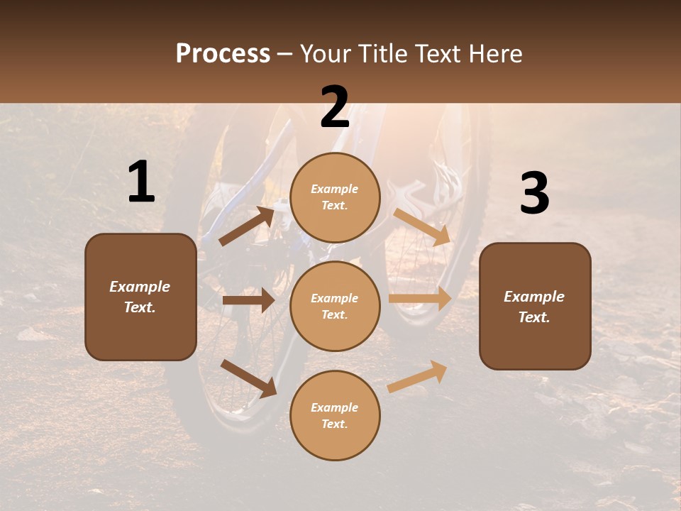 A Bike Is Parked On A Dirt Path PowerPoint Template