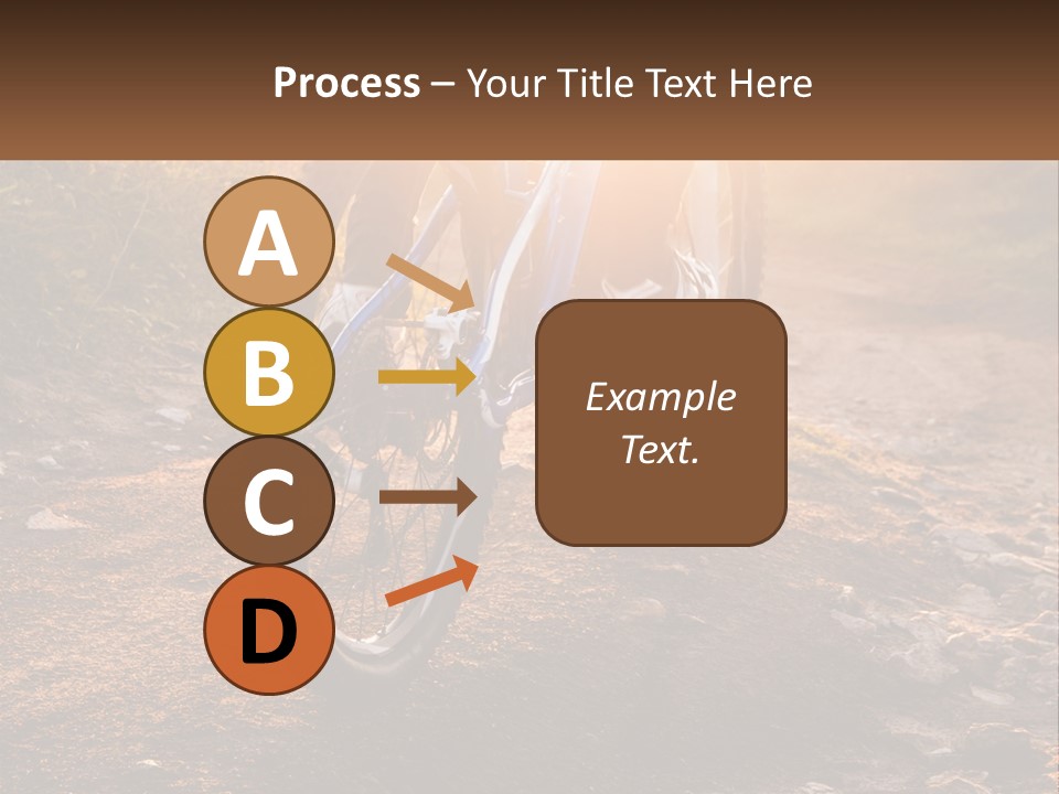 A Bike Is Parked On A Dirt Path PowerPoint Template
