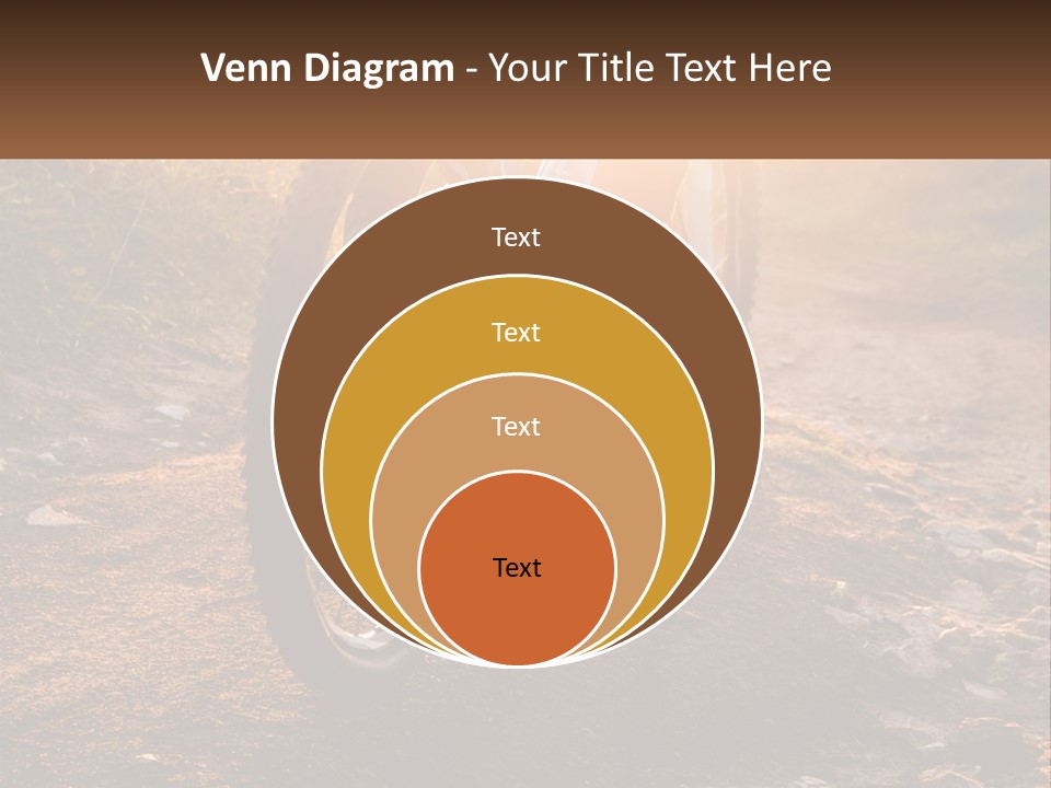 A Bike Is Parked On A Dirt Path PowerPoint Template