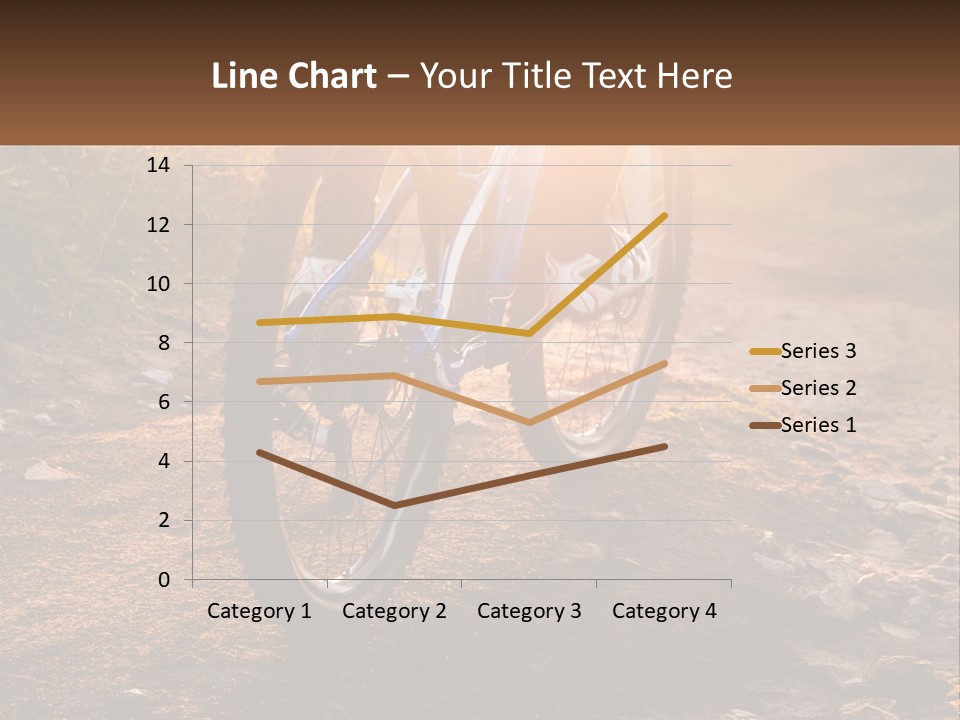 A Bike Is Parked On A Dirt Path PowerPoint Template