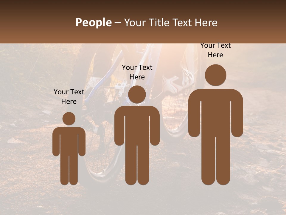 A Bike Is Parked On A Dirt Path PowerPoint Template