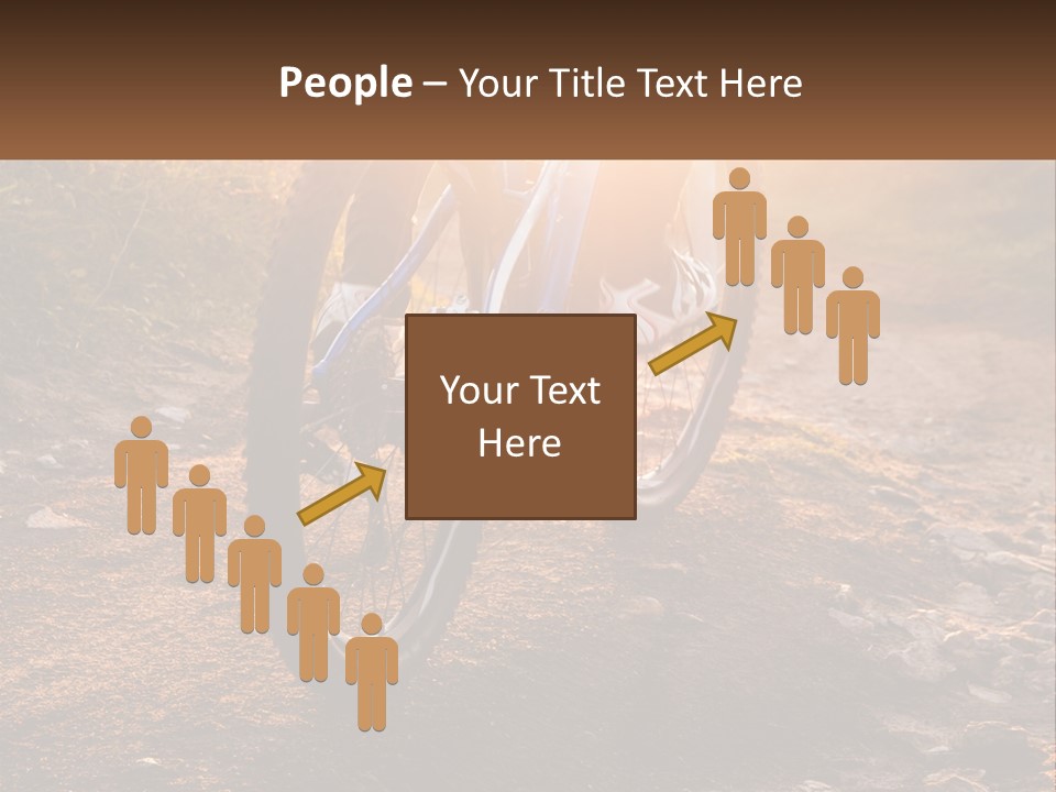 A Bike Is Parked On A Dirt Path PowerPoint Template