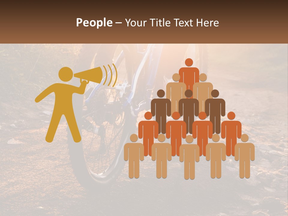 A Bike Is Parked On A Dirt Path PowerPoint Template