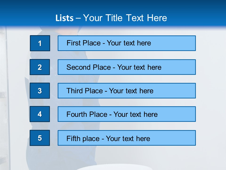 A Man Painting A Wall With A Paint Roller PowerPoint Template