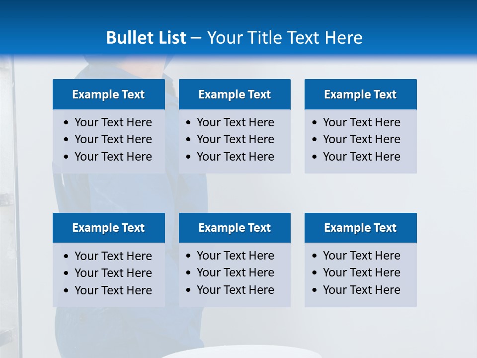 A Man Painting A Wall With A Paint Roller PowerPoint Template