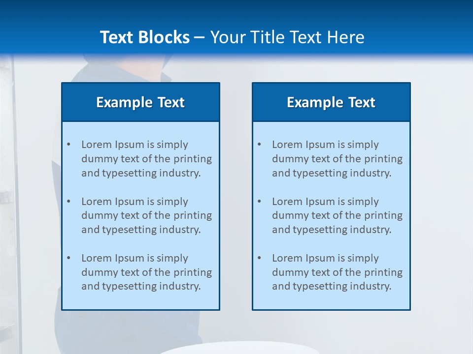 A Man Painting A Wall With A Paint Roller PowerPoint Template