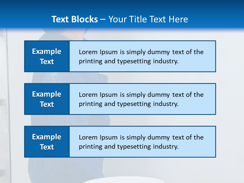 A Man Painting A Wall With A Paint Roller PowerPoint Template