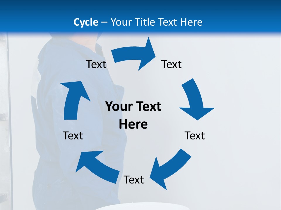 A Man Painting A Wall With A Paint Roller PowerPoint Template