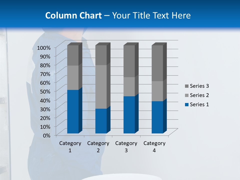 A Man Painting A Wall With A Paint Roller PowerPoint Template