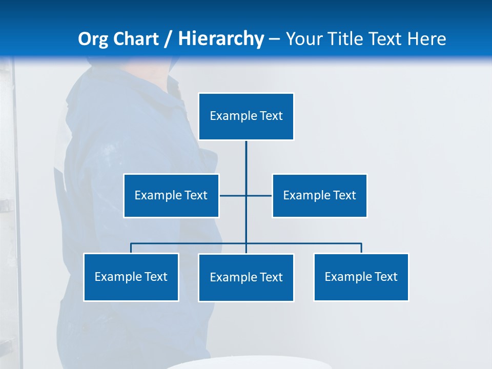 A Man Painting A Wall With A Paint Roller PowerPoint Template