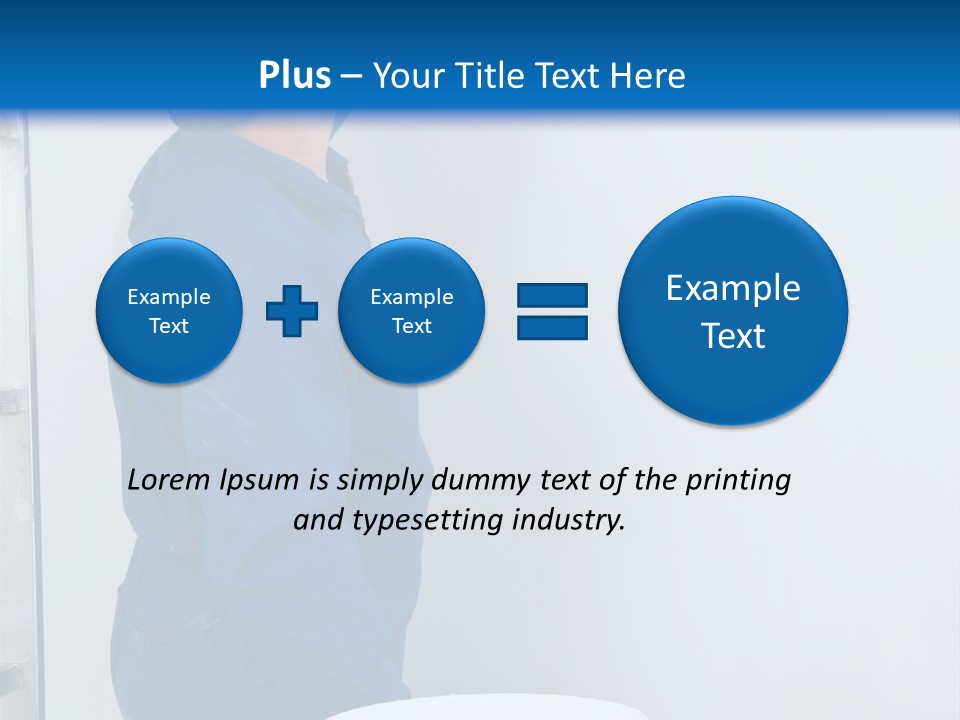 A Man Painting A Wall With A Paint Roller PowerPoint Template