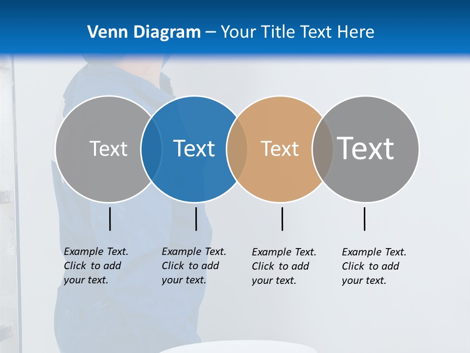 A Man Painting A Wall With A Paint Roller PowerPoint Template