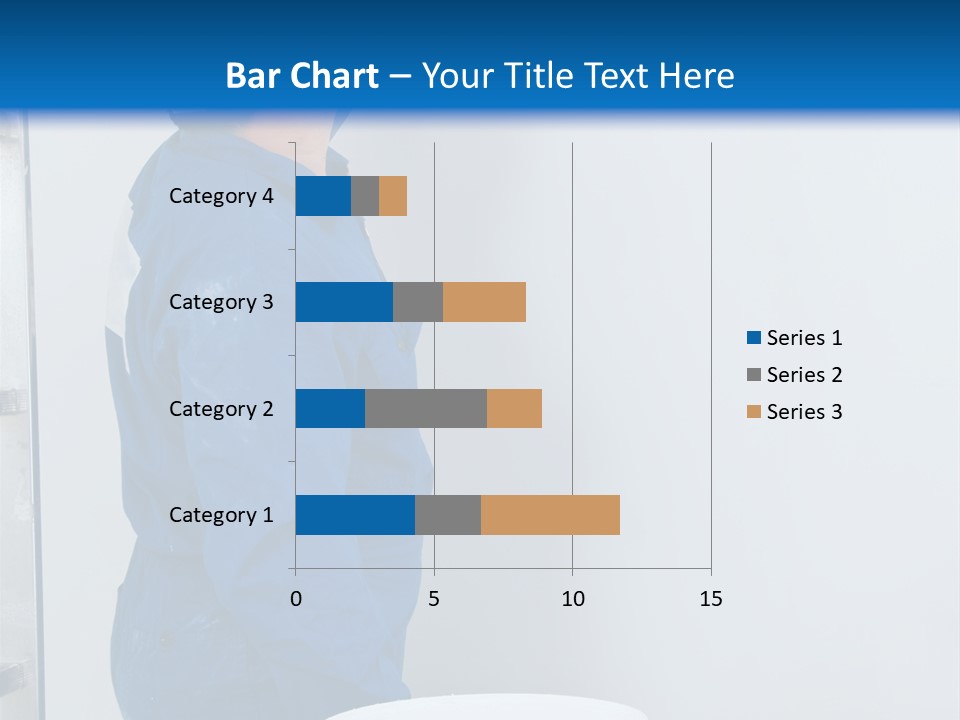 A Man Painting A Wall With A Paint Roller PowerPoint Template