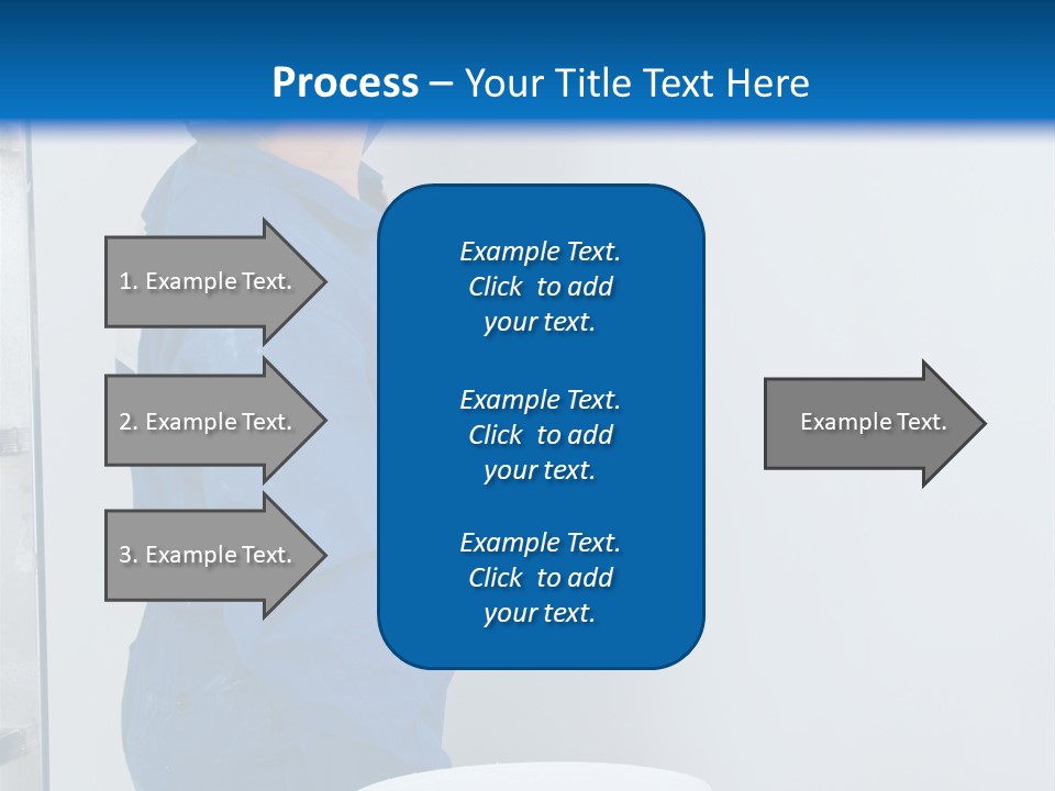 A Man Painting A Wall With A Paint Roller PowerPoint Template